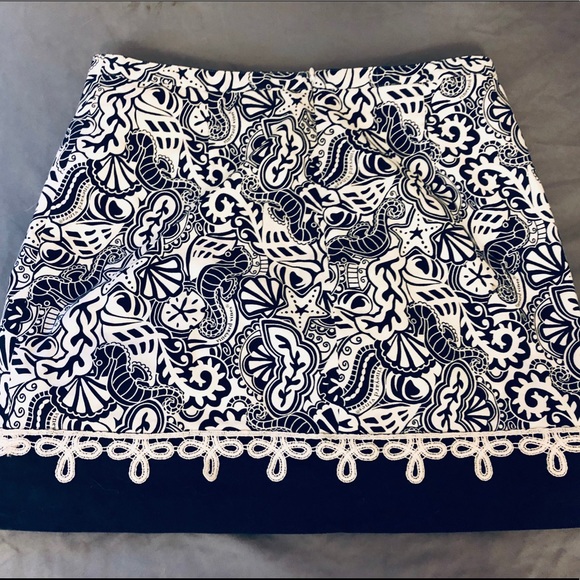 NWOT VINEYARD VINES Skirt blue white PREPPY NEW - Picture 3 of 5